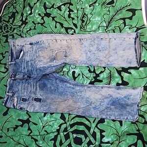 Lazer Men's Ripped and Rugged Jeans Size 44x32